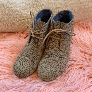 Animal Print Toms Wedges